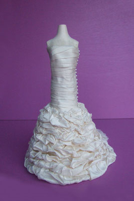 Reproduction miniature d'une robe de mariée - vue de face