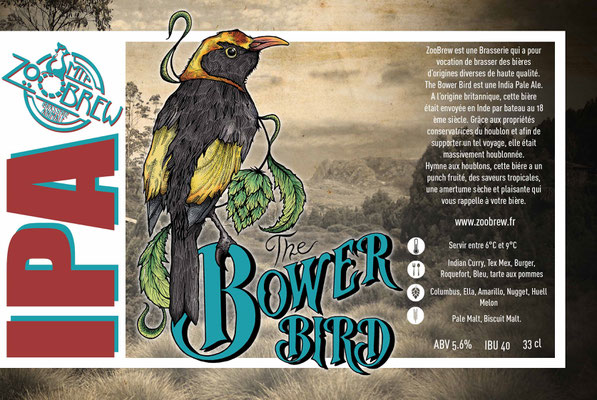 Bower Bird IPA Montpellier ZooBrew Brasserie Animale