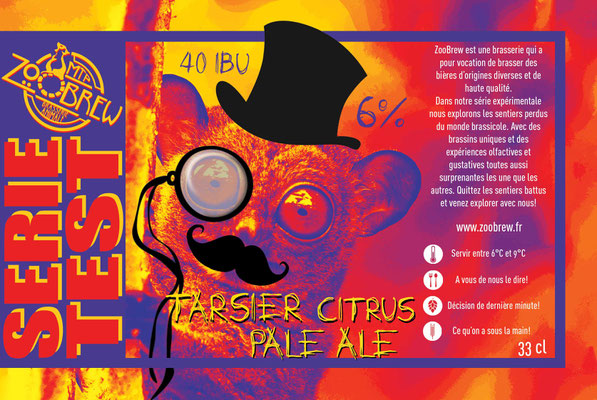 Tarsier Citrus Pale Ale Montpellier ZooBrew Brasserie Animale