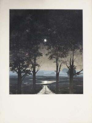 Henning von Gierke: Mondscheinallee, Digitaldruck signiert 60 x 80 cm 300 Euro