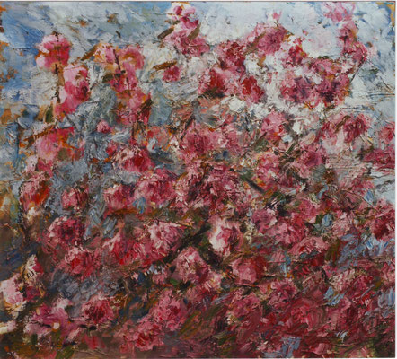 Kirschblüten Hanami Öl auf Leinwand 110 x 100 cm 4290.-
