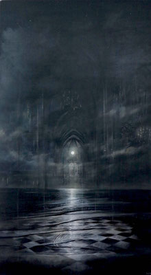 Henning von Gierke: "Stille"  Öl auf Leinwand 110 x 180 cm signiert, VB