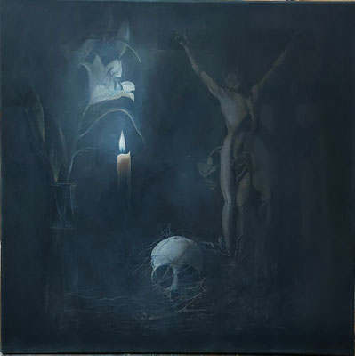 Henning von Gierke: Licht und Schatten 2021 Öl auf Leinwand 60 x 60 cm 3900 €