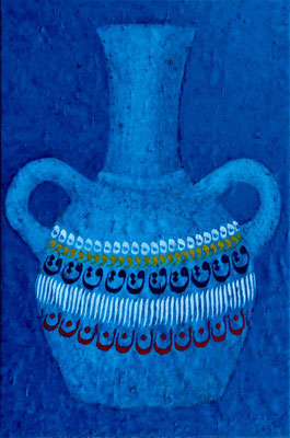 "Turquoise" 100 x 150 cm,  acrylic on canvas, afghan poetry, 3400 Euro