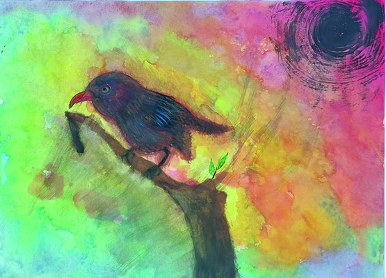 Mirjam Zadoff, Direktorin NS Dokuzentrum, Wasserfarben 24 x 38 cm, Aufrufpreis verkauft