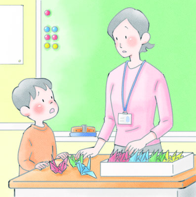 『千羽づる』小学どうとく３年（光文書院）
