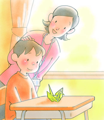 『千羽づる』小学どうとく３年（光文書院）