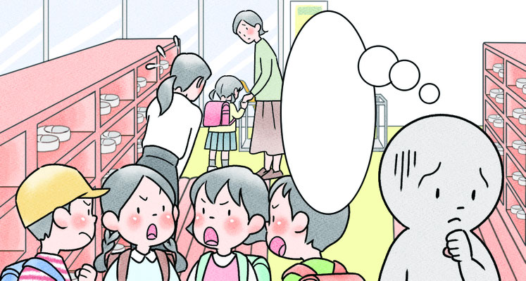 『どうしよう…くつかくし』小学どうとく２年（光文書院）