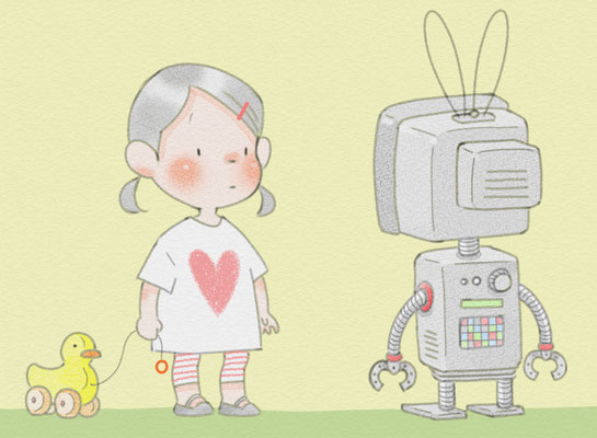 習作：女の子とロボット