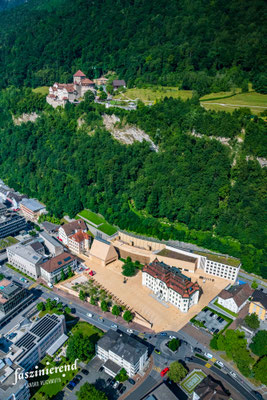 Luftaufnahme von Vaduz, Liechtenstein