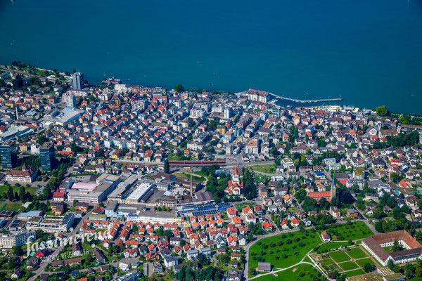 Luftaufnahme von Rorschach, Ostschweiz, Schweiz