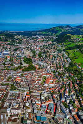 Luftaufnahme von St.Gallen, Ostschweiz, Schweiz