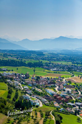 Luftaufnahme von Oberlunkhofen, Zentralschweiz, Schweiz