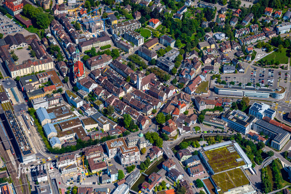 Luftaufnahme von Frauenfeld, Ostschweiz, Schweiz