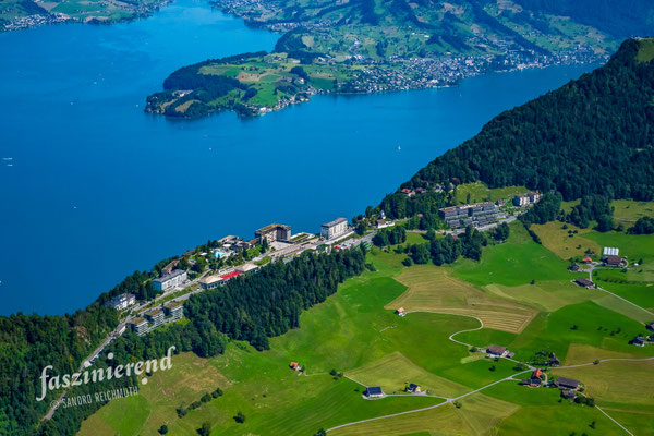 Luftaufnahme von Bürgenstock, Zentralschweiz, Schweiz