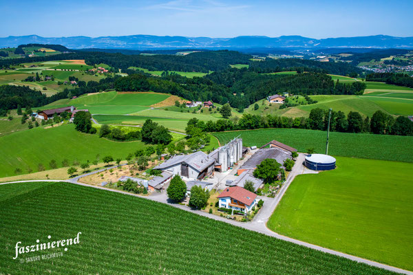 Luftaufnahme von Grossdietwil, Zentralschweiz, Schweiz