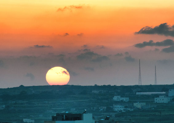 マルタ島の夕景