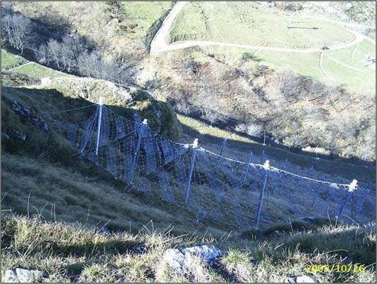 Barriera fermaneve (paravalanghe) - Piemonte CN