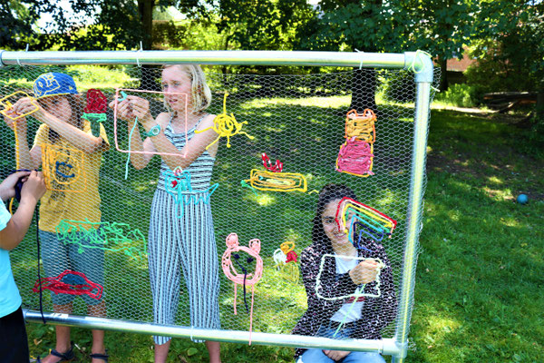 Figure weaving, figuren weven, theater lapstok, lappie lapstok