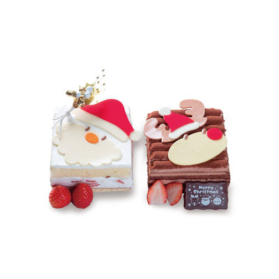 クリスマスペアケーキ：人気の苺ショートと、生チョコケーキのペアです。2～3人用です。