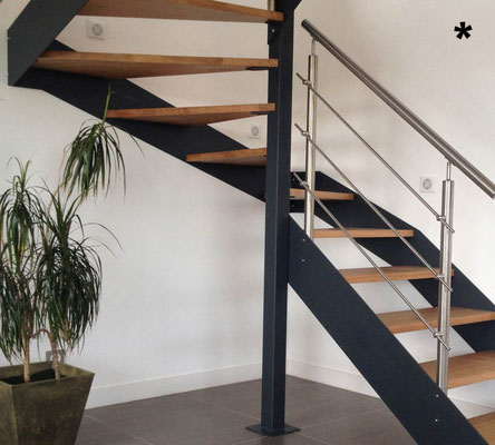 ESCALIER SUR MESURE GARDE CORPS DESIGN