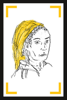 Une habitante des rues • crayon & tablette numérique