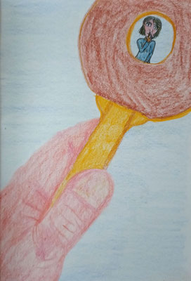 Le trou dans la raquette  • crayon