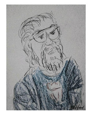Mon cousin (C) Poley Luard • crayon & tablette numérique