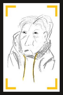 Une habitante des rues • crayon & tablette numérique