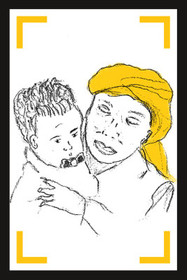 Une habitante des rues • crayon & tablette numérique