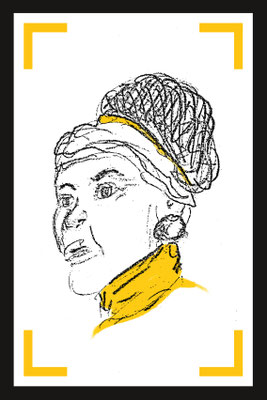 Une habitante des rues • crayon & tablette numérique