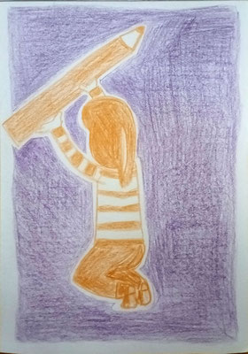 Offrir un crayon • crayon