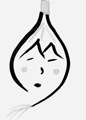 U oignon • encre de Chine