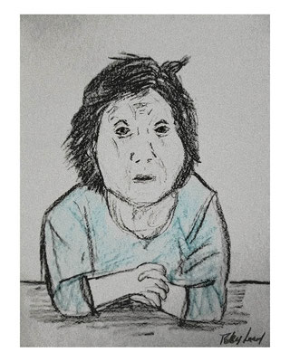 Ma tante (C) Poley Luard • crayon & tablette numérique