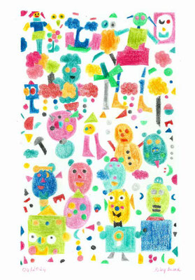 Les doudous papier • crayon