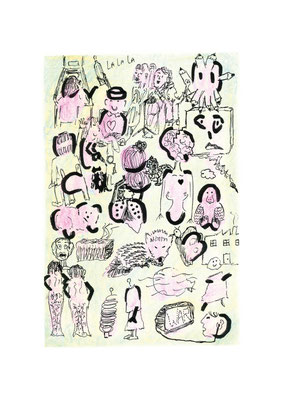 Les gens de Rouen • feutre & crayon