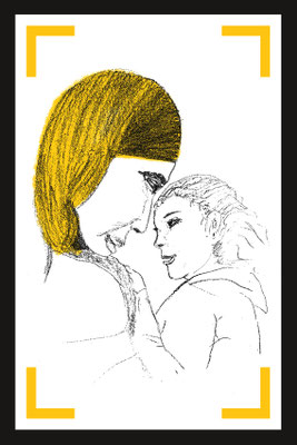Une habitante des rues • crayon & tablette numérique