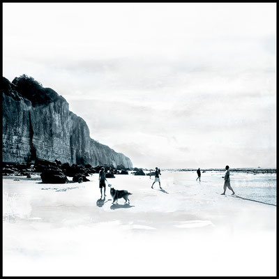 White Beach II, digital übermalte Fotografie,