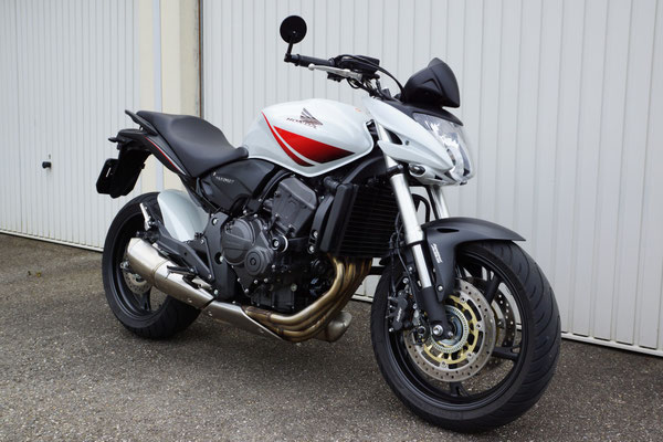 Rückspiegel, Sturzpad und Blinkerumbau HONDA CB600 Hornet