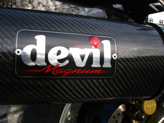 SUZUKI SV1000S (2005), Umbau Nr. 2, DEVIL Carbonendschalldämpfer