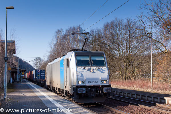 Metrans 186 430 am 25.2.2018 in Krippen