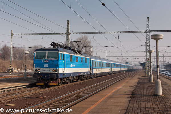 16.2.2017 in Lovosice mit EC 378 Prag - Kiel