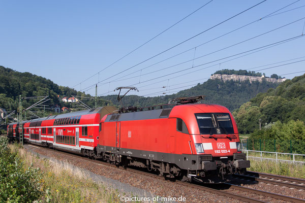 182 022 am 03.7.2015 in Königstein mit S1