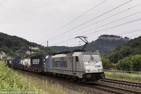 Metrans 186 182 am 30.6.2016 in Königstein