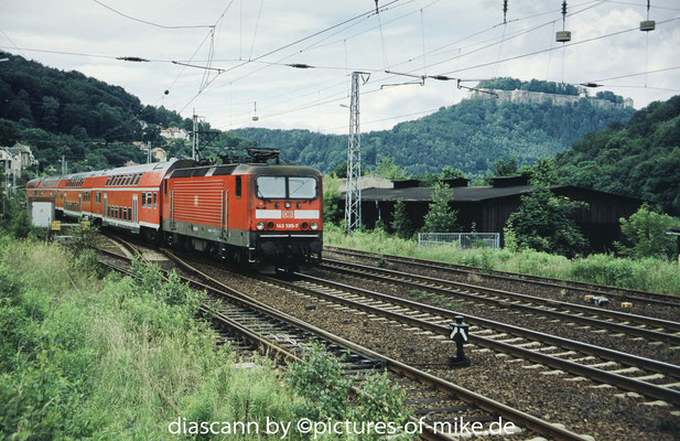 143 595 am 12.06.2002 mit S1 97029 in Königstein