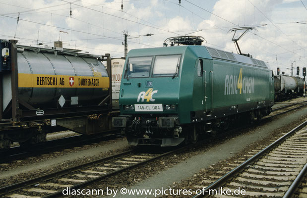 R4C 145 CL 004 (145 095) am 29.5.2002 in Großkorbetha. ADtranz 2000, Fabriknummer 33841