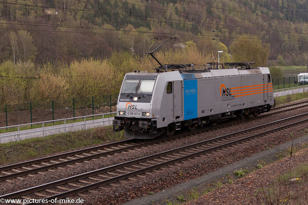 HSL / Railpool 186 147 am 16.4.2016 in Königstein