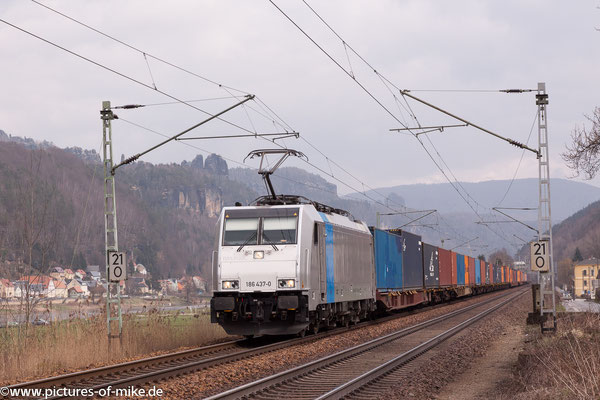 Metrans 186 437 am 19.3.2016 in Krippen