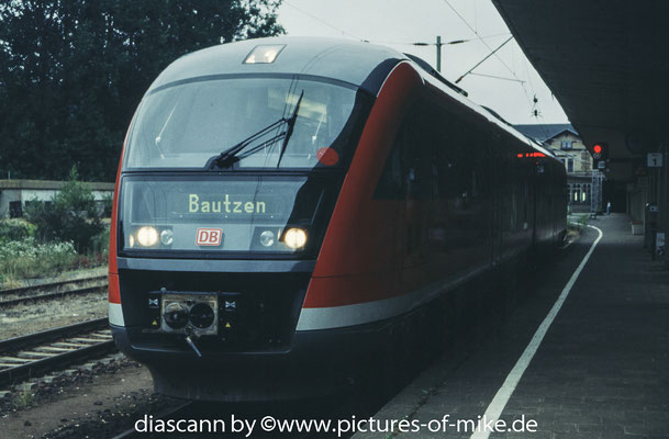 642 164 / 664 am 19.7.2002 in Bad Schandau als RB 17818 nach Bautzen