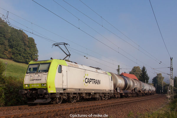 Captrain / ITL 185 CL 005 (185 505) am 5.10.2015 bei Rathen